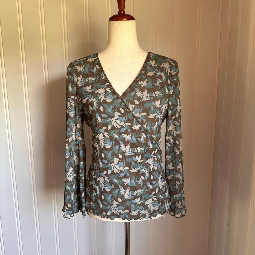 Vintage Y2K Fairy Gray Mesh Top L